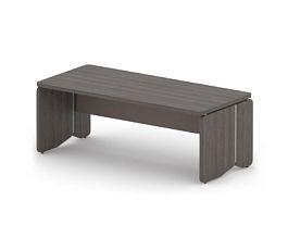АККОРД/ACCORD RACR001-20x9 Стол руководителя 2000х900х750 Дуб Термо/Серый камень - Фото предпросмотра