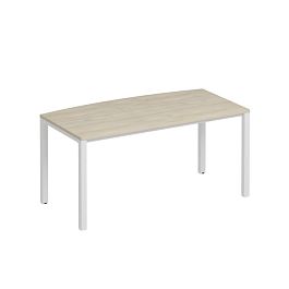 Стол руководителя на металлокаркасе КФ Комфорт КФ К.Б1 1141 ДШ дуб шамони / белый - Фото предпросмотра