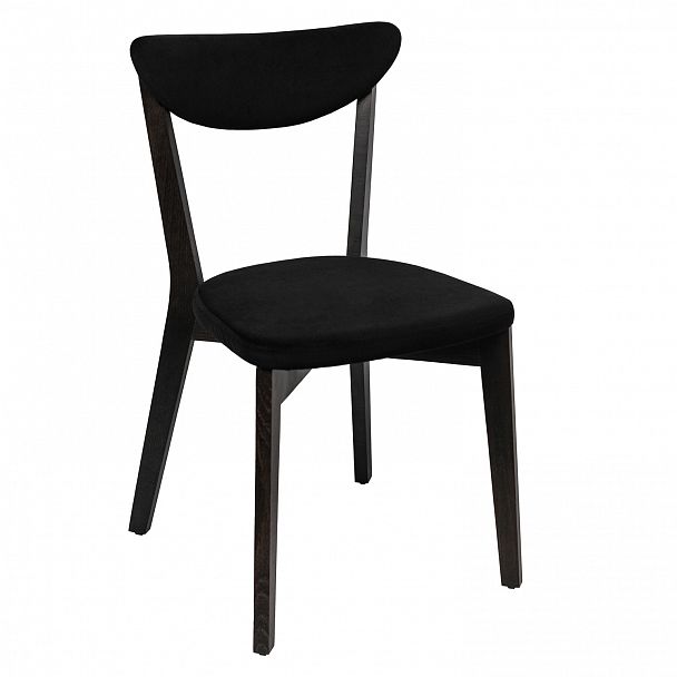 Стул Ruby, велюр Velutto-34 черный, морилка венге - Вид 1