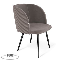 Стул Sheffilton SHT-ST33-4/S1470-VP кофе мокко/вельвет/черный муар - Фото предпросмотра