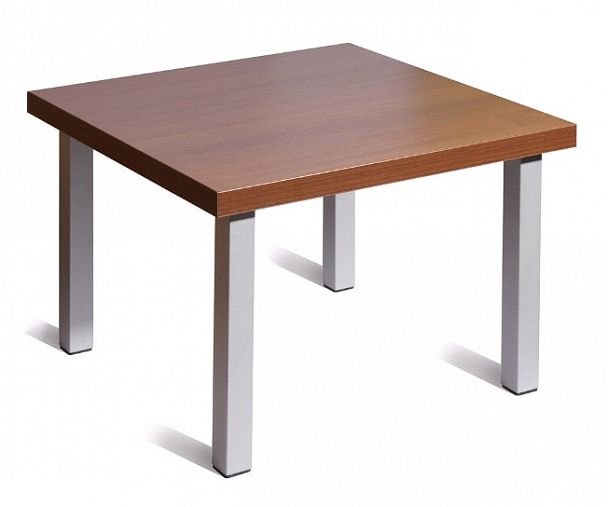 Стол журнальный Триада 600x600х430 орех/ алюм "Журнальные столы" ТК-002561000764 орех - Вид 1