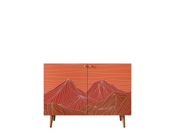Комод с принтом 49 Berber две дверки арт BB04/Print_49 - Вид 1