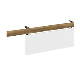 Concept Царга стола с опорной тумбой CN.CST-004 Сандал Янтарный/Белый Бриллиант/Металл Черный 1430*18*458 - Фото предпросмотра