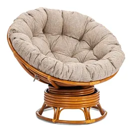 Кресло-качалка Папасан/Papasan (W 23/01 B) /с подушкой/Pecan (орех) - Фото предпросмотра
