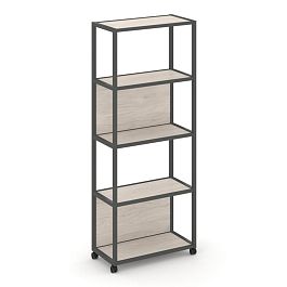 Shelf Mobile Стеллаж 5 уровней 1 секция VR.LT-STK-505.08 Денвер Светлый/Металл Антрацит 800*400*2000 - Фото предпросмотра