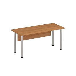 Стол письменный опоры хромированные МХ с экраном ДСП Формула МХ ФР 1113 ольха европейская - Фото предпросмотра