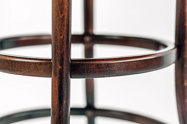 Венский стол Сатурн круглый, темный орех - Вид 6