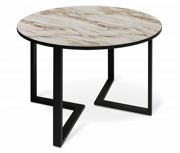 Стол раздвижной Sheffilton SHT-T41/100-140 браун cтоун/черный - Вид 1