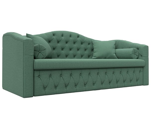 Диван детский прямой Мечта Рогожка зеленый - Вид 1