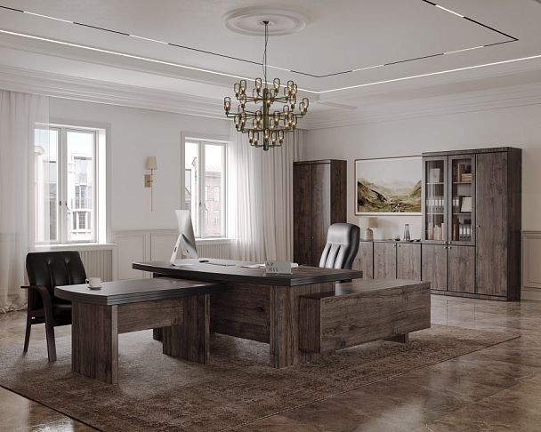 Брифинг- приставка Capital 120x80x68 дуб апрельский - Вид 7