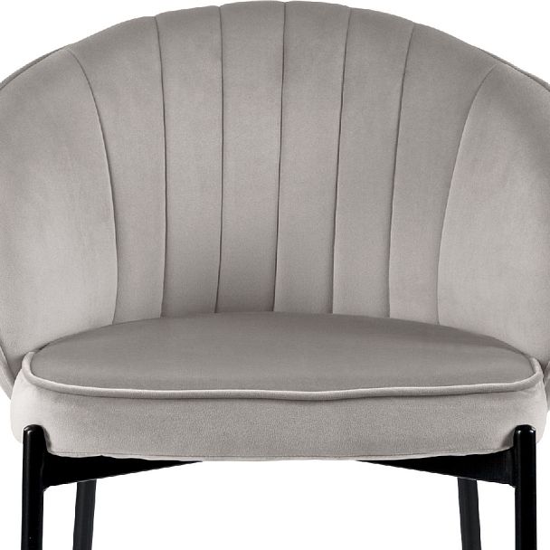 Полубарный стул Миэль светло-серый/черный - Вид 7