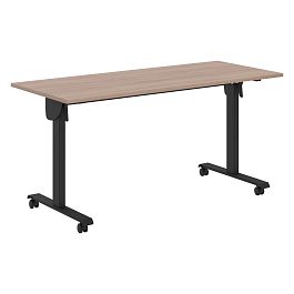 Стол складной CST 1565 Ясень Шимо/Черный 1550х650х750 IMAGO MOBILE LITE - Фото предпросмотра