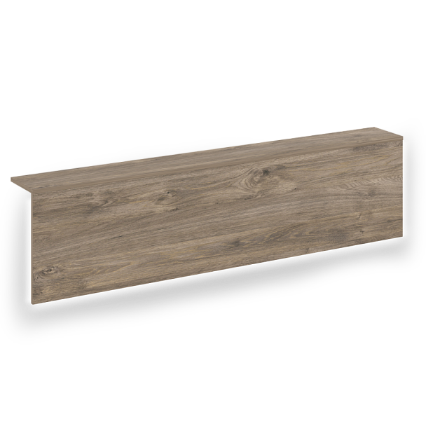 Накладка с подсветкой прямая высокая на 2 модуля "Onix" О.R-NP.V-158.2.S тиквуд темный - Вид 1