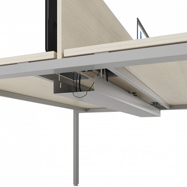 Лючок круглый, пластмассовый Кабель-менеджмент 7,15x7,15x2,3 серый - Вид 4