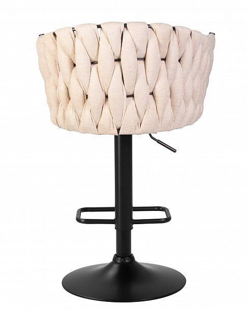 Стул барный DOBRIN LEON (бежевая ткань (LAR 275-1)) - Вид 6
