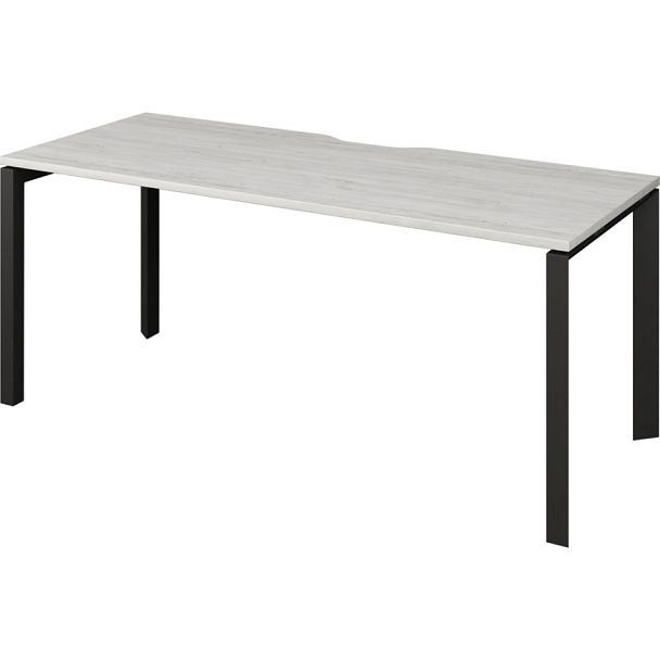 Стол на металлокаркасе НТМП.П-180 Сосна винтер/Антрацит 1800x730x750 Аргентум-МП - Вид 1