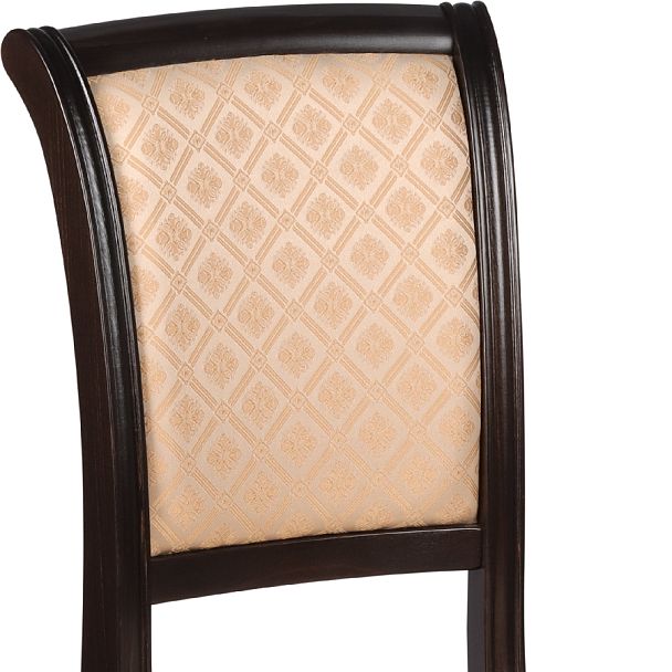 Комплект деревянных стульев с мягким сиденьем Арктос Венге/Бежевый жаккард, 4 шт. - Вид 8