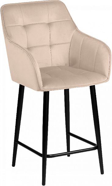 Комплект полубарных поворотных кресел Мони К, Confetti cream/черный, 4 шт. - Вид 4