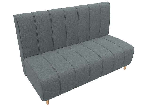 Диван кухонный прямой Ральф Рогожка серый - Вид 5