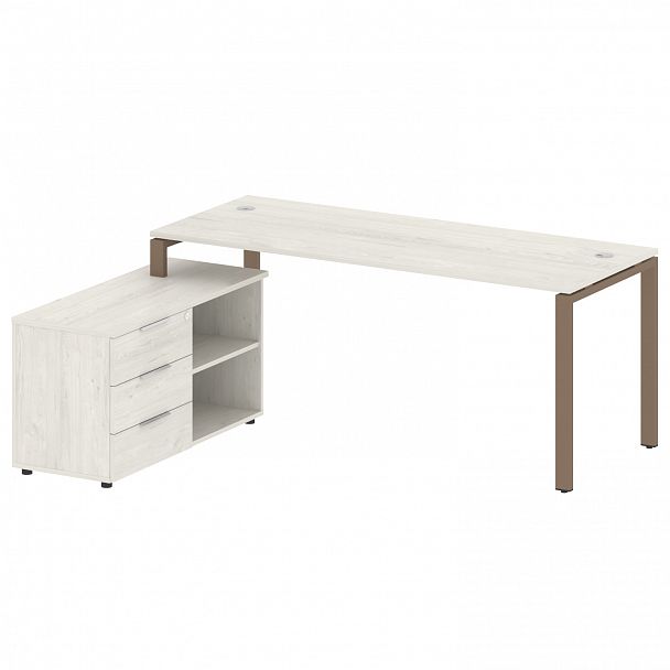 Рабочая станция "Metal System" БП.РС-СТС-2.5 дуб наварра/мокко - Вид 2