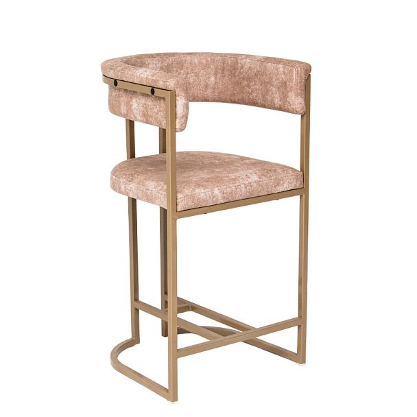 Стул Турмалин NEW, велюр Brabus 02, каркас металл под золото - Вид 1