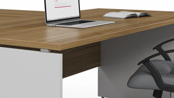 Стеллаж приставной Tess Wood 80x36x75 белый - Вид 6