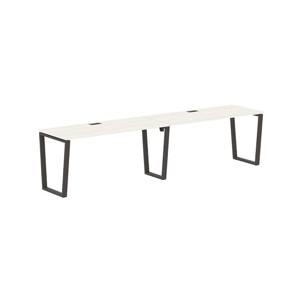 Стол 2-х местный EVWST 3167 Ясень Траун/Мокко 3126х670х750 EDIS - Вид 1