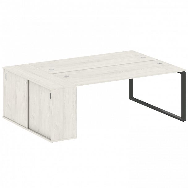 Рабочая станция "Metal System" БО.РС-СШК-1.5 дуб наварра/антрацит - Вид 1