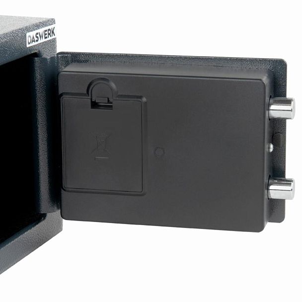 Сейф мебельный DASWERK SC-170EL (170х230х170 мм), электронный замок, графит, 291338 - Вид 7