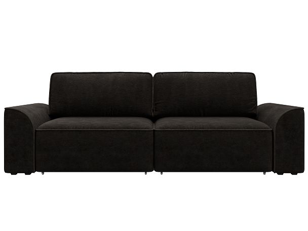 Диван прямой Лига-048 НПБ Велюр коричневый - Вид 2