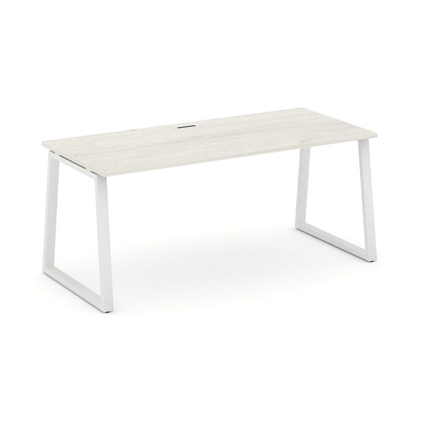 Style Project Direct Direct Стол письменный SN-6T1.SR-014.M Дуб Наварра/Металл Белый 1580*700*750 - Вид 1