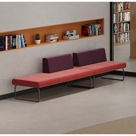 (sle-d3b1.2bp) Диванная секция Слендер В тройная (1/2 спинки), без подлокотников - Фото предпросмотра