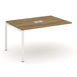 Concept Проходной наборный элемент переговорного стола CN.NPRG-013 Сандал Янтарный/Металл Белый 1380*980*750 - Фото предпросмотра