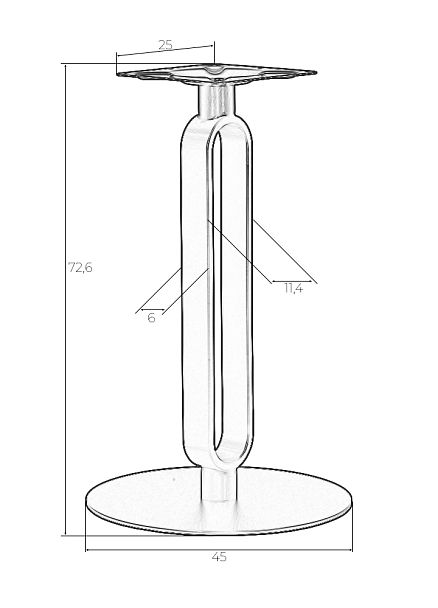 Подстолье обеденное DOBRIN ELAN GOLD - Вид 5