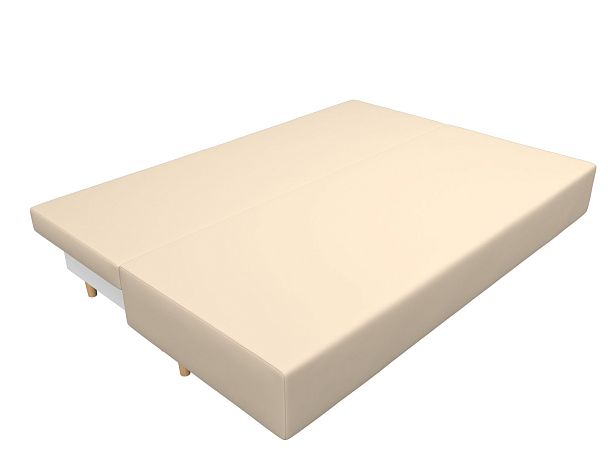 Диван прямой Лига-033 Экокожа бежевый - Вид 8