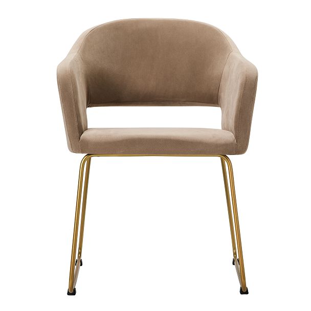 Кресло Oscar Diag beige/Линк золото - Вид 2