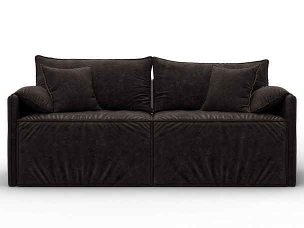 Диван прямой модульный Лига-106 Велюр коричневый - Вид 2