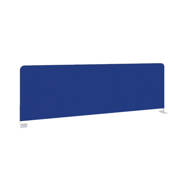 Onix Экран тканевый боковой O.TEKR-118 Синий/Белый металл 1180*390*22 - Вид 1