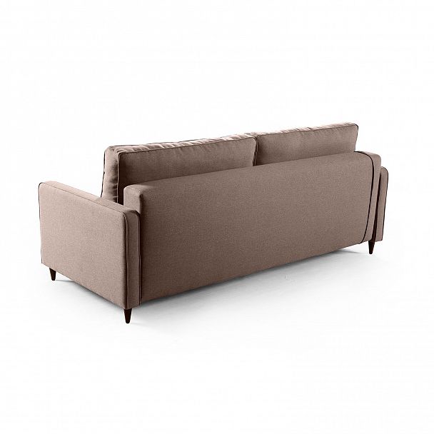 Oslo диван-кровать прямой рогожка серый - Вид 5