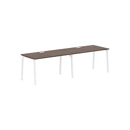 Стол 2-х местный ELWST 2780 Дуб Денвер тёмный/Белый 2726х800х750 EDIS - Фото предпросмотра