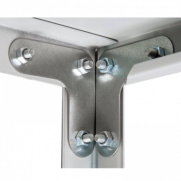 Стеллаж металлический ПРАКТИК "MS KD", сборная стойка, 1950х1000х500 мм, 4 полки, MS 200/100х50/4 - Вид 7