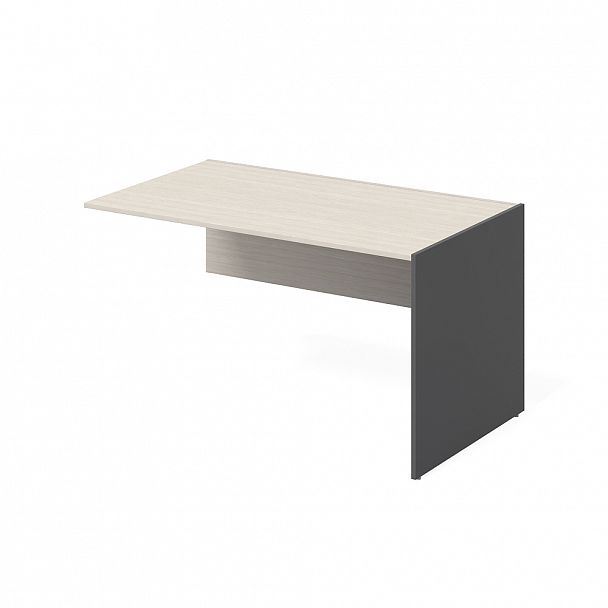 Стол дополнительный правый "Тандем" ПК-ТН-СТ1Д138Х81/Д-В2-909 дуб альпийский/антрацит - Вид 1