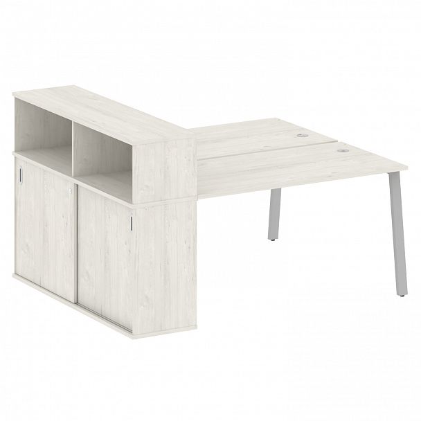 Рабочая станция "Metal System" БА.РС-СШК-2.3 дуб наварра/серый - Вид 1