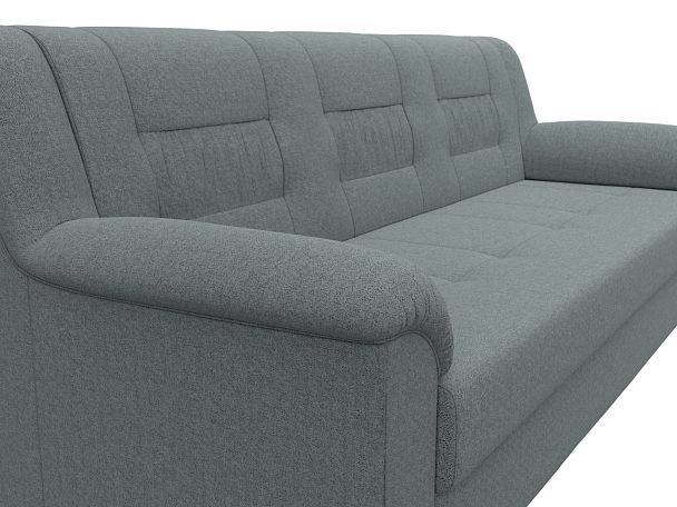 Диван прямой Карелия Рогожка серый - Вид 4