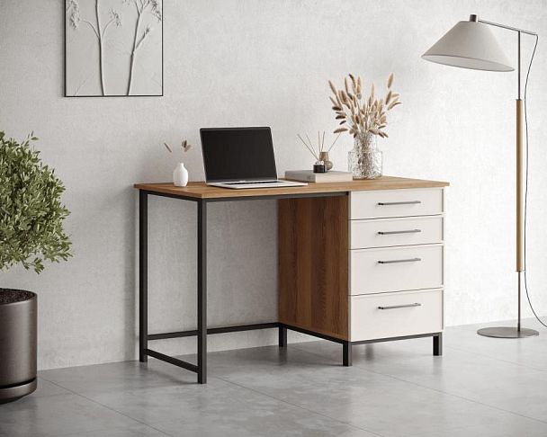 Стол рабочий Nicole c одной тумбой NR23 - Вид 3