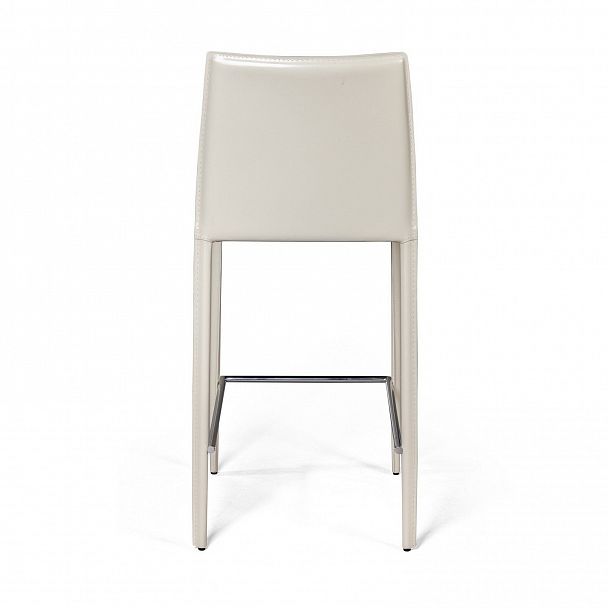 Стул полубарный Rolf, кожа бежевый - Вид 6