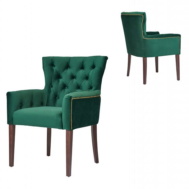 Кресло Байрон велюр изумруд - Вид 1