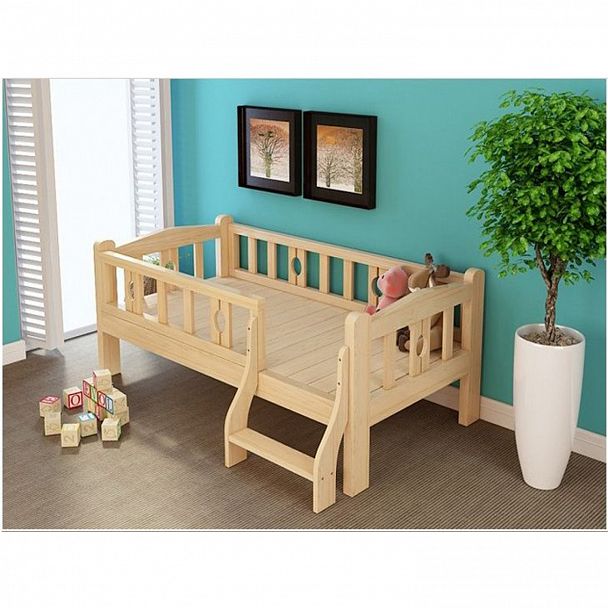 Кровать "Детская №7" сосна - Вид 1