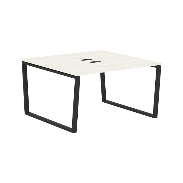 Стол 2-х местный EVWST 1313 Ясень Траун/Черный 1360х1346х750 EDIS - Вид 1