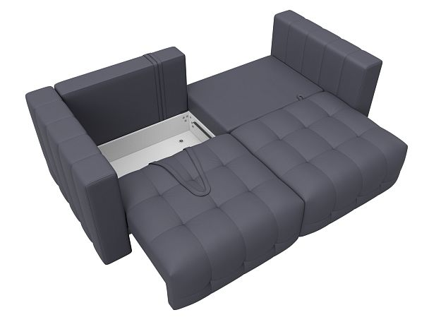 Диван прямой Лига-052 НПБ Экокожа серый - Вид 8